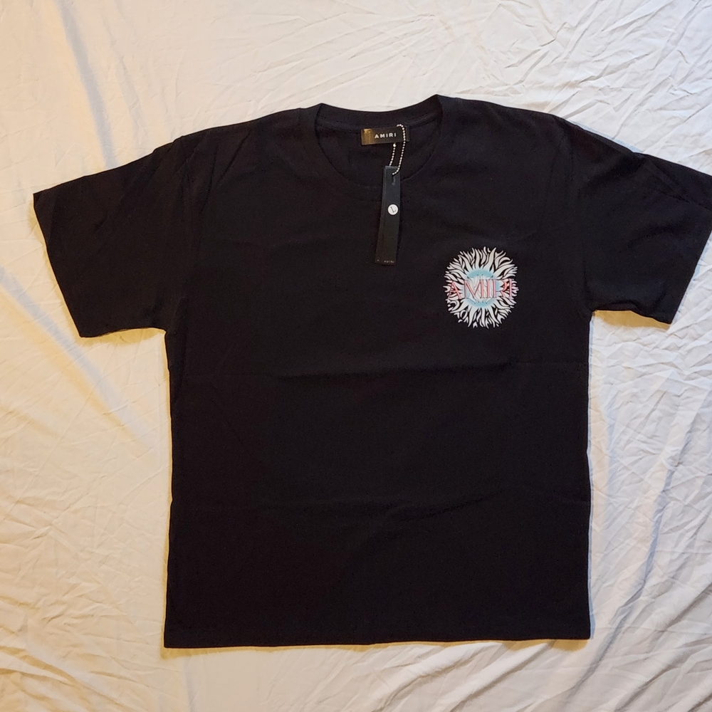 AMIRI Black Short Sleeve Tee with Graphic Brand New With Tags Size L
